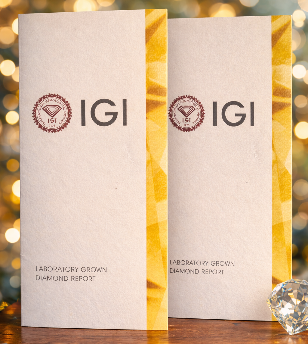 IGI Laboratory Grown Diamond Report certificates