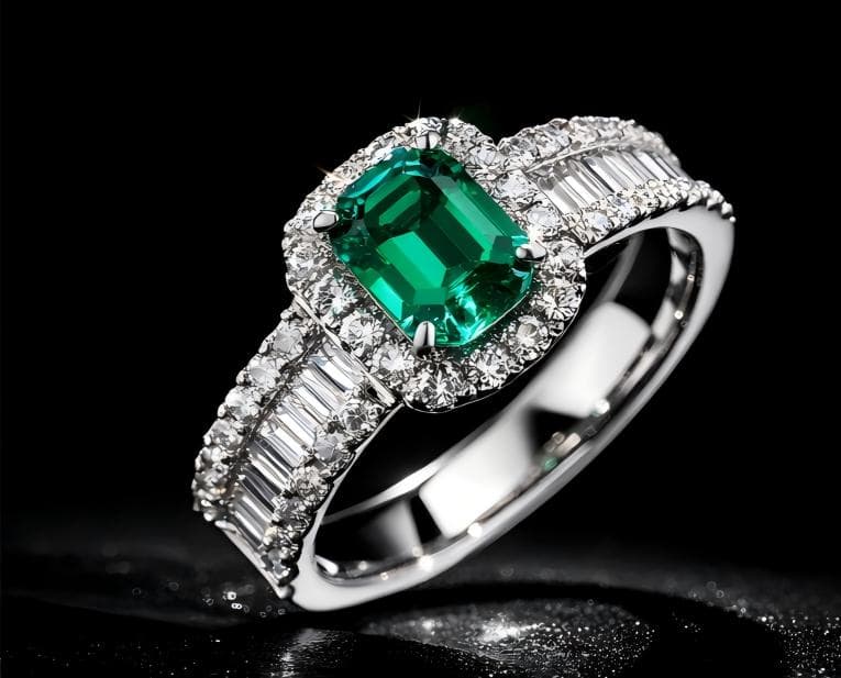 The Wood "Emerald Whisper" Ring